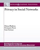 Image de Privacy in Social Networks (English Edition)