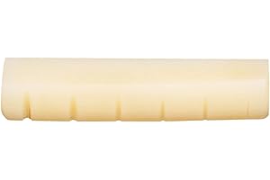 Eujgoov 6 Strings Unbleached Acoustic Guitar Nut Natural Bone Suitable for 43mm Guitar Slot Guitar Accessories