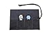 Produktbild QEES Armbanduhren Tasche haltbare Rolltasche für Armbanduhren aus Leder Reisetasche Rolltasche für 4 Armbanduhren Werkzeugtasche mit elegantem Design Werkzeugrolltasche GJB12 (Grau)