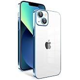 Zore Apple ile uyumlu iPhone 13 Kılıf Kamera Korumalı Renkli &Ccedil;er&ccedil;eveli Zore Garaj Kapak Mavi A&ccedil;ık