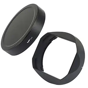 Haoge LH-X16B Square Metal Lens Hood Shade with Metal Cap for Fujifilm Fuji Fujinon XF 16mm F1.4 R WR Lens xf16mm/f1.4