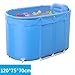 Produktbild L&J Folding Baby-schwimmbad,Gesteppter Wärme-konservierung Baby planschbecken Edelstahl Halterung,Blue-B