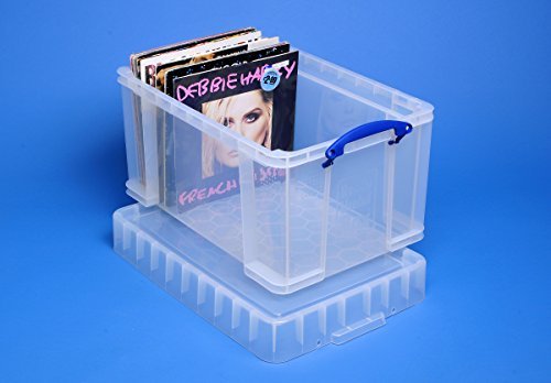Really Useful Box 48 Liter XL - transparent - 60,0x40,0x35,0cm - für 140 Schallplatten