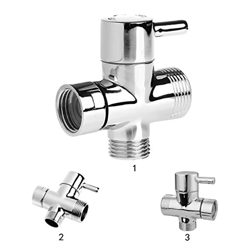 MagiDeal 1/2″ T-adapter 3 Wege Dusche Mischer Ventil Duschekopf Umsteller Umstellventil Umschalter Umschaltventil - 5