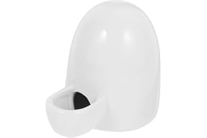 TOYANDONA Ceramic Pet Water Drinker Mini Automatic Fountain with Suction Cups for Small Animals Hedgehogs Cats Quiet Drinking Solution