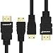 Produktbild Fosmon (4,5m / 2 Pack) Gold Platte Hoch Geschwindigkeit HDMI Mini zu HDMI Kabel - Unterstützen Ethernet | 1080p | 3D | Audio Rückkehr