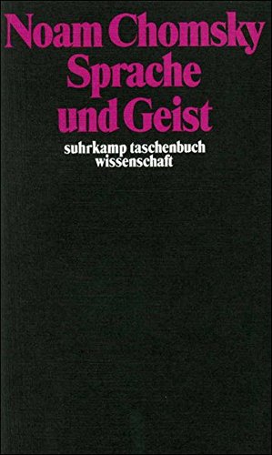 Sprache und Geist (suhrkamp taschenbuch wissenschaft)