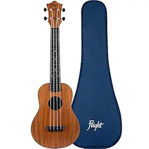 Flight Designer TUC55 Acacia 4 strings Concert Ukulele, with Gig Bag - (Natural)