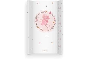 Albero Mio Baby Wickelauflage Wickelmulde Wickelunterlage 50 x 70 cm abwaschbar Wickeltischauflage Wickelaufsatz für Kinderbett Unisex (Fee)