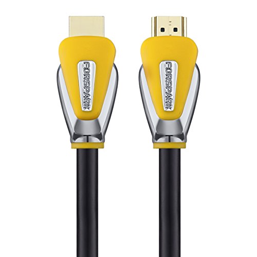 HDMI-Kabel, 1.3m, von FORSPARK– HDMI 2.0 (4K) – 18Gbps, 26AWG,– Für 4K/HDTV‘s, Xbox 360, Xbox One, PS3, PS4, Apple TV, TV-Empfänger, Computer, Blu Ray, Roku-kompatibel - 2