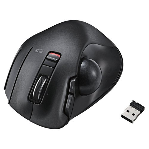 ELECOM Wireless Trackball Mouse w/5 button & tilt function Black M-XT1DRBK from Japan