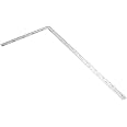 Eacam Stainless Steel Angle Ruler, Double Scale Measurement Tool, Inside Outside Accurate Right Angle, Easy Read, Two Sizes Optional, For Woodworking, Carpentry (500mm*250mm)