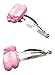 Set of 2 Pink Ballet Shoes Hair Sleepies/Slides