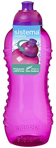 Sistema Trinkflasche, 460 ml, 3 Flaschen, Blau, Rosa, Lila - 3