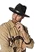 Produktbild Jannes 9570 Cowboy-Hut Dallas Wollfilz Flache Krempe Leder-Band Erwachsene Einheitsgröße Schwarz