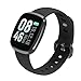 Produktbild FANZIFAN Intelligente Uhr Smart Watch wasserdicht Blutdruck Fitness Tracking Schlafmonitor Music Control Full Screen Touch Android iOS, Slive Black