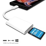 Compatibilidad universal: soporta tarjetas UHS-II y es compatible con otras tarjetas SD como SDXC, SDHC, SD, MMC, MMC Plus y Micro SD (cuando se utiliza con adaptador, no incluido), UHS-II SDHC. Compatible con casi dispositivos USB-C como MacBook Pro o MacBook Air, iPad Pro 2018, otros puertos USB-C en su tableta, portátil y ordenador.