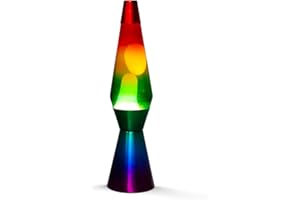 I-TOTAL - Lampe à Lave Magma & Glitter (Rainbow)