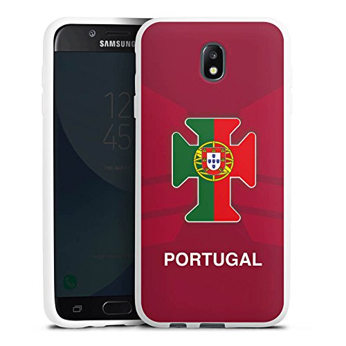 Samsung Galaxy J7 2017 Silikon Hülle Case Schutzhülle Portugal EM Trikot Fußball Europameisterschaft