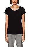 Weicher Griff edc by ESPRIT Damen 999CC1K802 Langarmshirt, Schwarz (Black 001), X-Large (Herstellergröße: XL)