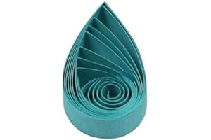 ODETOJOY Quilling Strips 5mm Paper Quilling Set Solid Color Star Origami Paper DIY Hand Crafts Single Color Quilling Paper Filigee Strips (aqual)