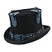 Produktbild XIANGBAO-Hat Mann Party Hut Steampunk Hut Brautkleid Steam Punk Kostüm Damen Herren Womens Victorian Tophat Cosplay Rollenspiel Rave Burning Festival (Farbe : Schwarz, Größe : 61 cm)