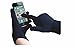 Produktbild Fone-Case (Dark Blue) Touchscreen Handschuhe für Smartphones und Tablets mit 3 Fingern Silber beschichtete Nylon Fiber Tips für Motorola Moto G5 Plus (2017)