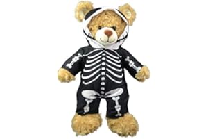 TEDDY MOUNTAIN Skeleton Morph Suit Onesie - Halloween - 8" / 20cm - Teddy Bear Clothes