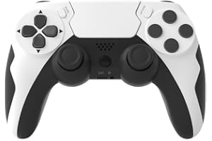 Wireless Joystick Compatible with PS4/Slim/Pro with Cable Dual Vibration Motor Gaming Bluetooth Gamepad Double Shock 4 Controller Work For PlayStation 4 (WHITE)