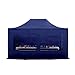 Produktbild Faltpavillon Faltzelt Pavillon Klappzelt 3x4,5 m - ca. 400g/m² Plane + Stahlgestänge - Zelt Partyzelt Gartenzelt Sonnenschutz Markstand Popup, mit 4 Seitenteilen, dunkelblau
