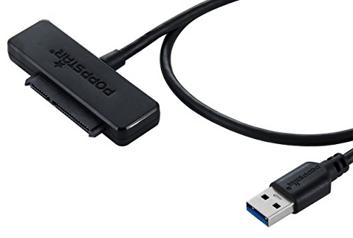 Poppstar USB 3.1 Gen 1 Typ A Festplattenadapter (SSD, HDD, 2,5 u. 3,5 Zoll), bis zu 5 Gb/s, UASP Support, ASMedia ASM1153E Chipsatz, ohne Netzteil, 1m Kabellänge - 6
