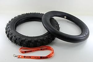 ‎NITRO MOTORS Nitro Motors Reifen mit Schlauch für Bikes 2.50x10 Tyre Pocket Dirt Bike Quad + Gratis Schlüsselanhänger Lanyard