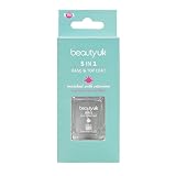 Beauty UK Base & Top Coat Polish 5 in 1 Nail Care Hardener Strengthener Anti Brittle Vitamins Plant Extract Treatment Long Lasting Varnish Lacquer Gloss Gel Shellac Acrylic UV 3D Nail Art Healthy Nails