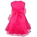 YIZYIF Baby Toddlers Girls Sleeveless Tutu Layered Flower Dress Birthday Party Baptism Dress Rose 3-6 Months