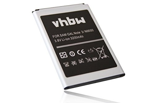 vhbw Li-Ion Akku 3100mAh (3.8V) für Tablet Netbook Pad Samsung Galaxy Note 3 Neo SM-N7505, 3 Neo SM-N7507 wie EB-BN750BBC, EB-BN750BBE.