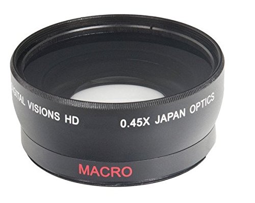 détail 52 mm Convertisseur grand angle 0,45x avec Macro Close-up Attachment pour Nikon D3000, D3100, D3200, D3300, D3400, D3500, D5000, D5100, D5200, D5300, D5500, D7000, D7100, D7200, D3, D4, DF, D40, D40x, D50, D60, D70, D70s, D80, D90, D100, D200, D300, D300S, D500, D600, D610, D700, D750, D800, D800E, D810 Appareil photo numérique Reflex (52mm)
