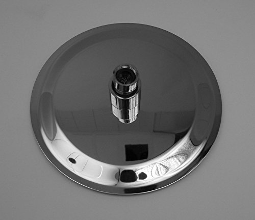 DeLanwa Edelstahl Regendusche Duschkopf Kopfbrause Durchmesser 200 mm mit Antikalk Düsen hochglänzend, 617145.0