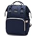 Produktbild Baulanna Baby Wickelrucksack Reise Rucksack mit 2 Kinderwagen-haken und USB-Lade Port,Multifunktionale Wasserdichte Wickeltasche Babytasche für Windeln,Spielzeug und andere Babysachen (blau)