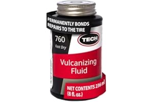 TECH EUROPE Fluido vulcanizzante chimico – lega permanentemente un pezzo, riparazioni stelo e riparazione tappo al pneumatico per una corretta riparazione.