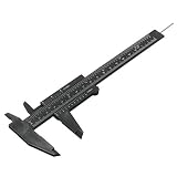 Tutoy 150 mm Medida De Plástico Vernier Calibre Regla Para Maquillaje Permanente Tatuaje Ceja Herramienta-Negro