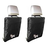 VOYOMO 2 X Auto Rückenlehnenschutz Kinder Rücksitz-Organizer Universell Rückenlehnen-Tasche für Auto (Zebra) - 2