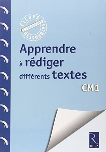 Télécharger Apprendre à rédiger différents textes PDF Livre eBook France