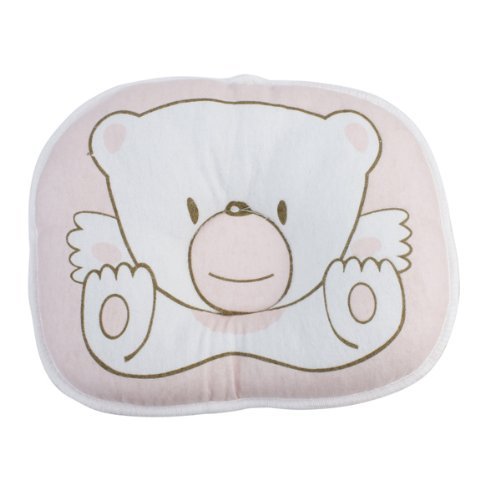 TOOGOO(R) Cute Bear Cotton Newborn Baby Prevent Flat Head Pillow Support