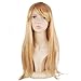 Popamazing Multicolor Various Women's Sexy Fancy Dress Wigs Cosplay Costume Ladies Full Wig Party (Size E(Long Straight Wig), Blonde)