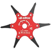 Eltos &Ccedil;im Bi&ccedil;me Aparatı, 6 Bı&ccedil;aklı, Ergonomik, Metal, Bah&ccedil;e Tırpan Makinesi Ek Par&ccedil;a, CBA250