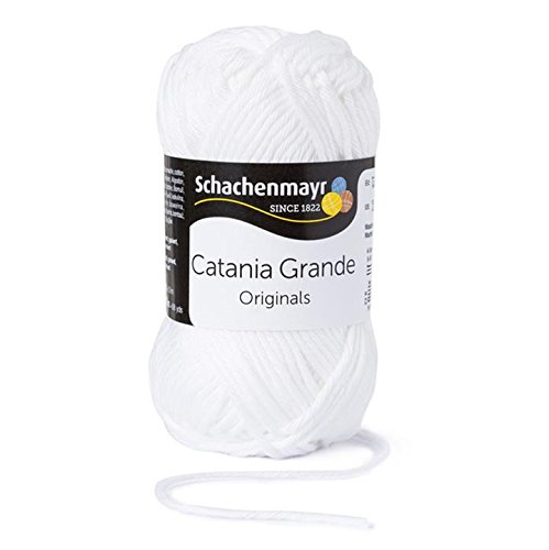Schachenmayr 9807331-03106 Handstrickgarn, Baumwolle, weiß