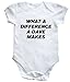HippoWarehouse WHAT A DIFFERENCE A DAVE MAKES baby vest boys girls