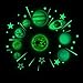 Price comparison product image fang FANS 10PC Glow In The Dark Stickers PVC Dots Stickers Stars and Moon Wall Stickers DIY Wall Decal Murals for Nursery Baby Kids Bedroom Living Room Decoration (B)
