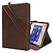 Produktbild PAN-DE TABCases Horizontal Flip Doppelhalter Ledertasche für Galaxy Tab S4 10.5 T830 / T835, mit Kartensteckplätzen & Bilderrahmen & Stiftschlitz (Schwarz) (Farbe : Dark Brown)