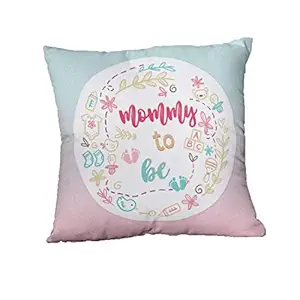 YaYa cafe Canvas Would be New Mom Gifts Cushion Covers (Multicolour, 12X12-inch)